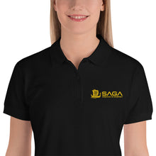 Load image into Gallery viewer, SAGA Wisdom Embroidered Women&#39;s Polo Shirt
