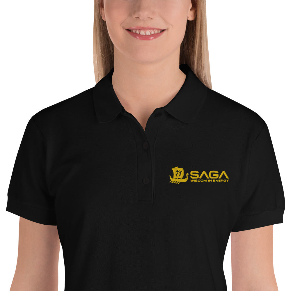 SAGA Wisdom Embroidered Women's Polo Shirt